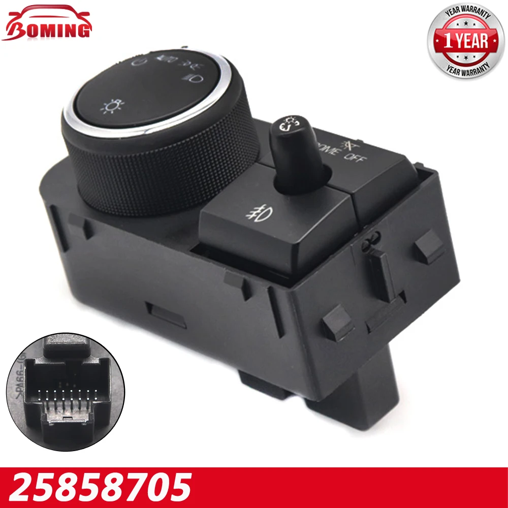 25858705 15926099 15096895 Headlight Fog Lamp Control light Switch For Chevrolet Silverado Suburban GMC Sierra Yukon 2007-2013