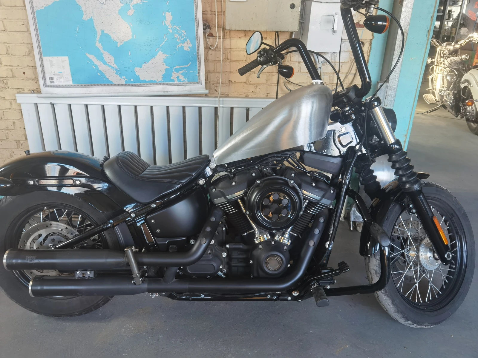 Motocicleta Gasolina Gás Tanque De Combustível, Harley Softail Street Fighter, 14 L, M8 após 2018 Modelos