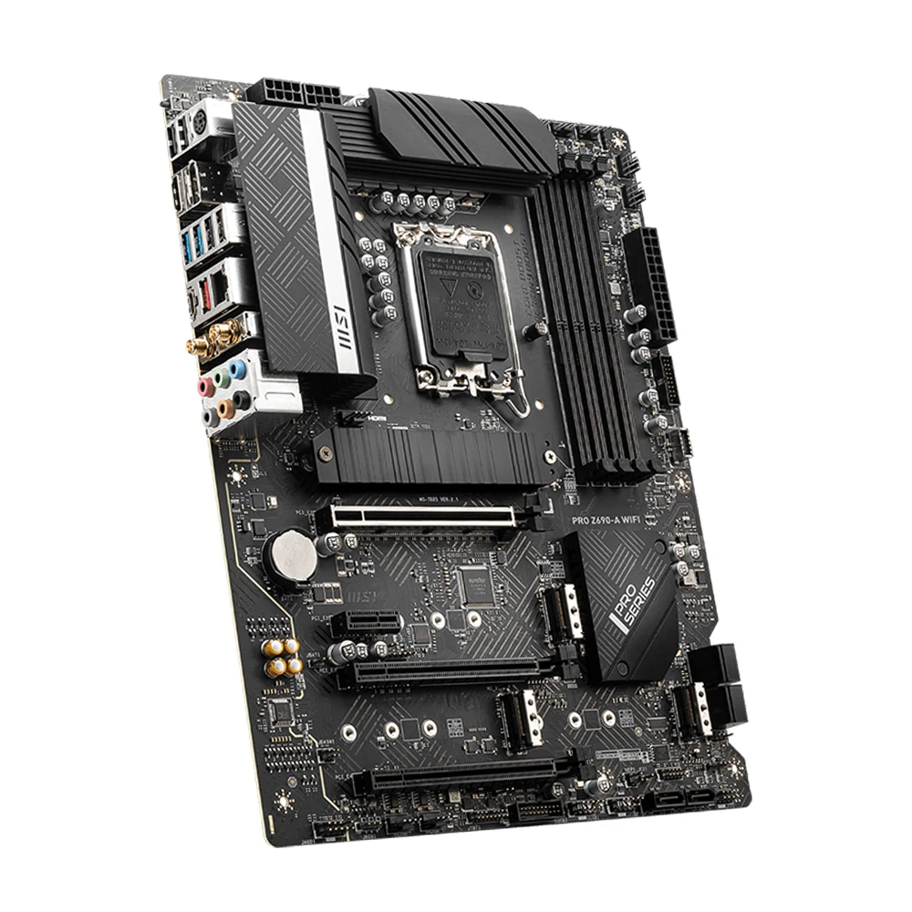 Imagem -03 - Msi-pro Z690-a Placa-mãe Chipconjunto Intel Z690 Suporte I912900k I7-12700k I5-12400f Cpu Soquete Lga1700 2xddr5 Nvme M.2