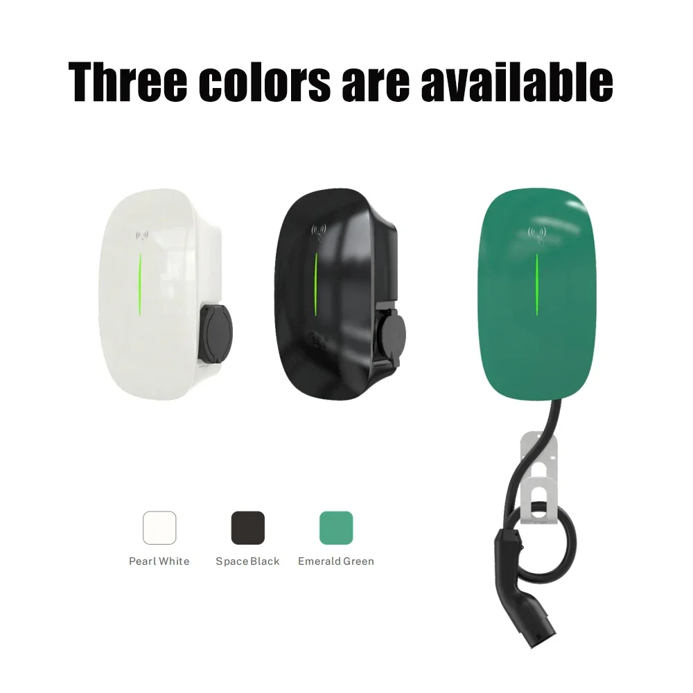 Type 2 New Energy Vehicle Parts & Accessories Wall-mounted EVSE 16A EV Charging Station With Wifi / 4G / Ethernet/DLB /RFID