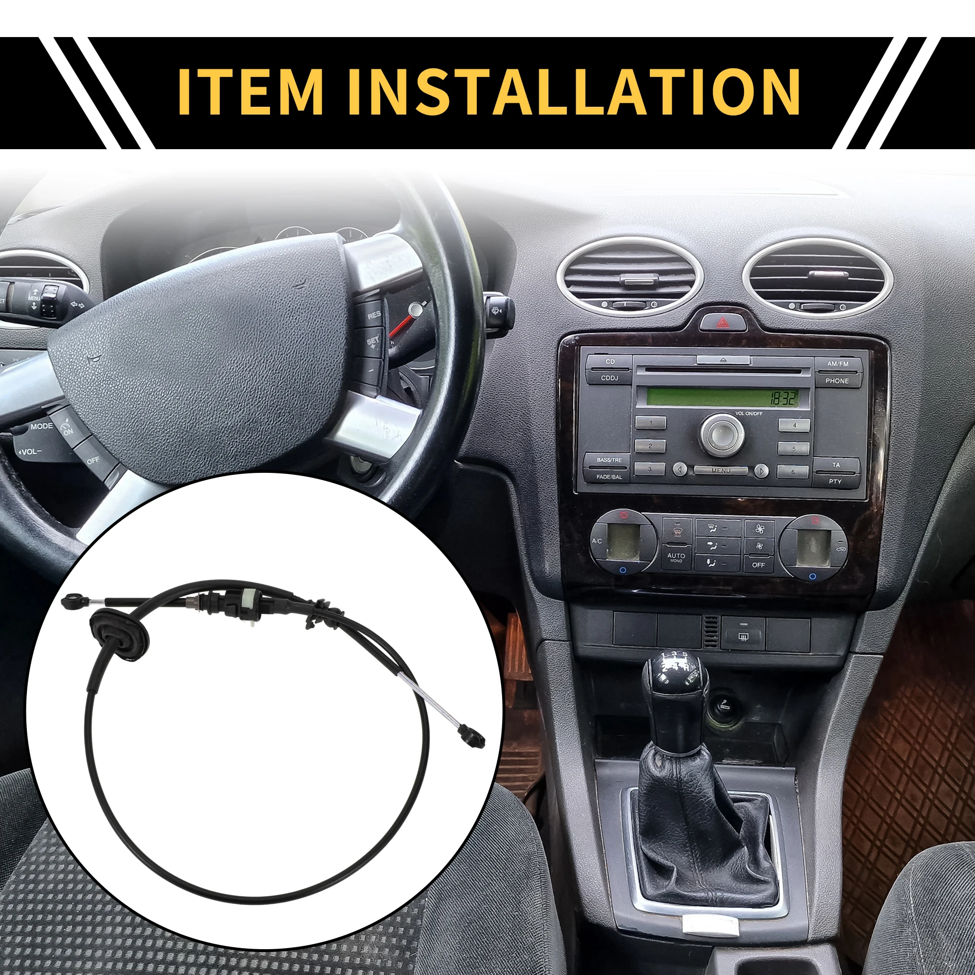 

UXCELL Auto Transmission Gear Shifter Cable for Ford F-150 92-97 for Ford F-250 92-97