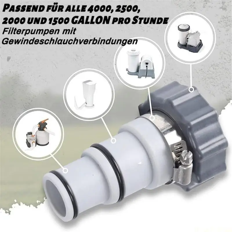 M5TC Pool Hose Adapters Threaded Joint Swimming Pool Pump Hose Coupling Enduring