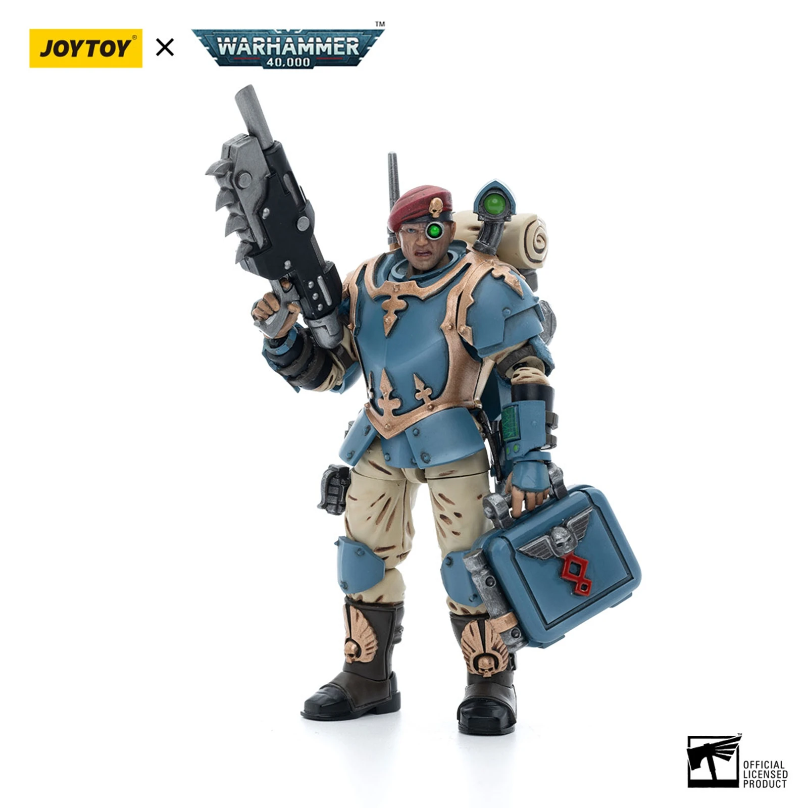 

JOYTOY Warhammer 40000 1/18 Action JT5154 Astra Militarum Tempestus Scions Command Squad 55th Kappic Eagles Medic