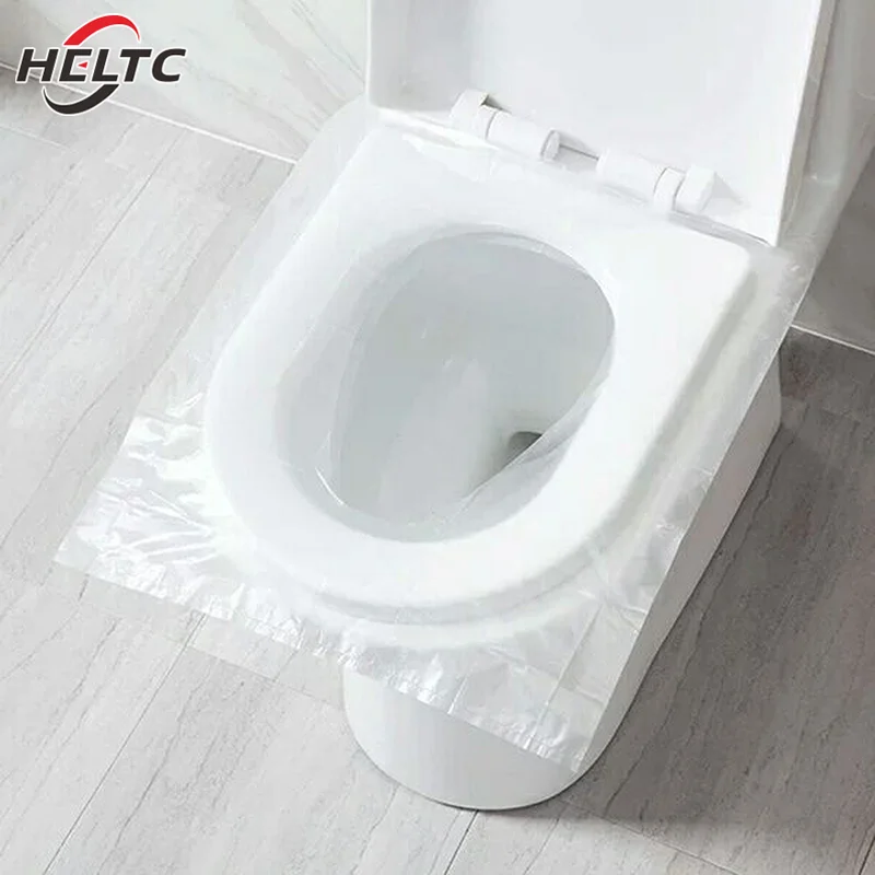 50pcs/bag Disposable Toilet Seat Cushion Toilet Seat Cushion Clean And Hygienic Public Bathroom Travel Disposable Toilet Cover