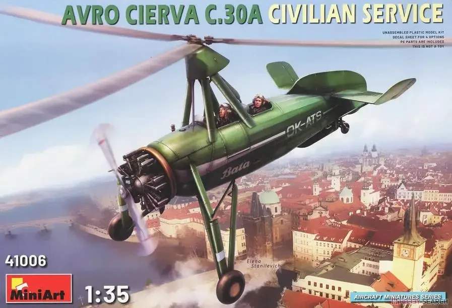 

MINI ART 41006, масштаб 1/35 Avro Cierva C.30A, гражданская служба (пластиковая модель), НАБОР МОДЕЛИ