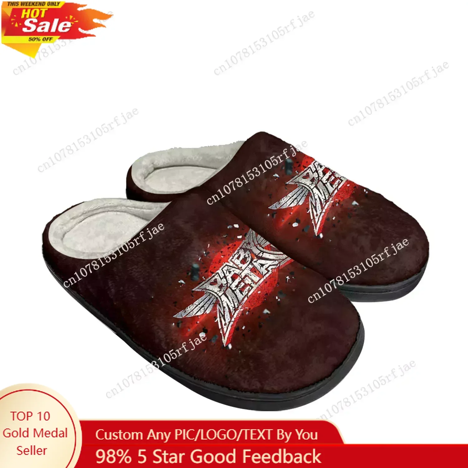 

Babymetal Rock Band Pop Fashion Home Cotton Custom Slippers Mens Womens Sandals Plush Bedroom Keep Warm Shoe Thermal Slipper