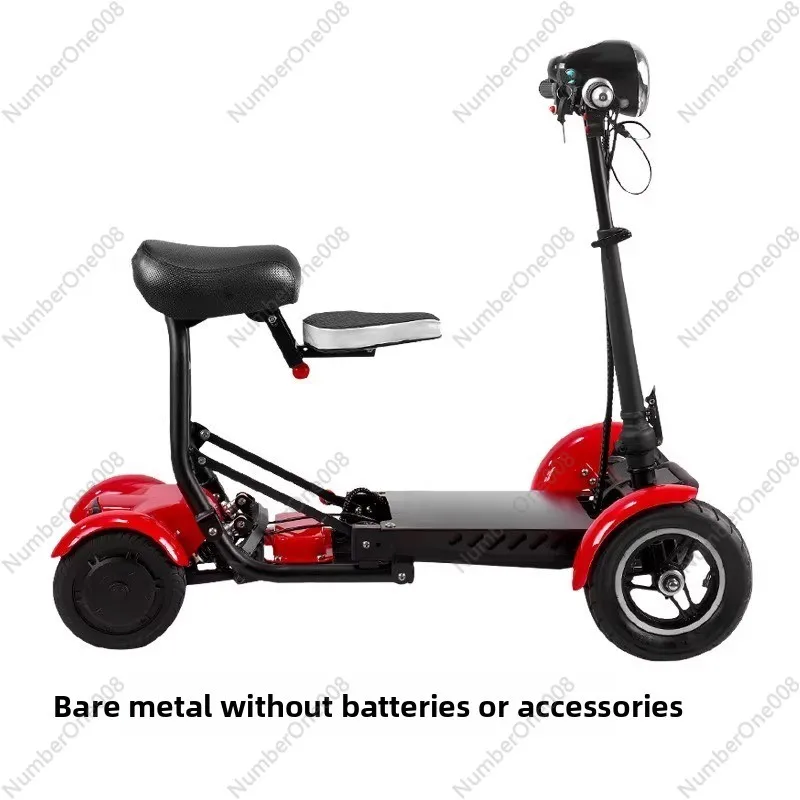 

Elderly scooter Four wheels can be folded into the trunk to pick up babies, buy food, visit the park, light small elderlyscooter