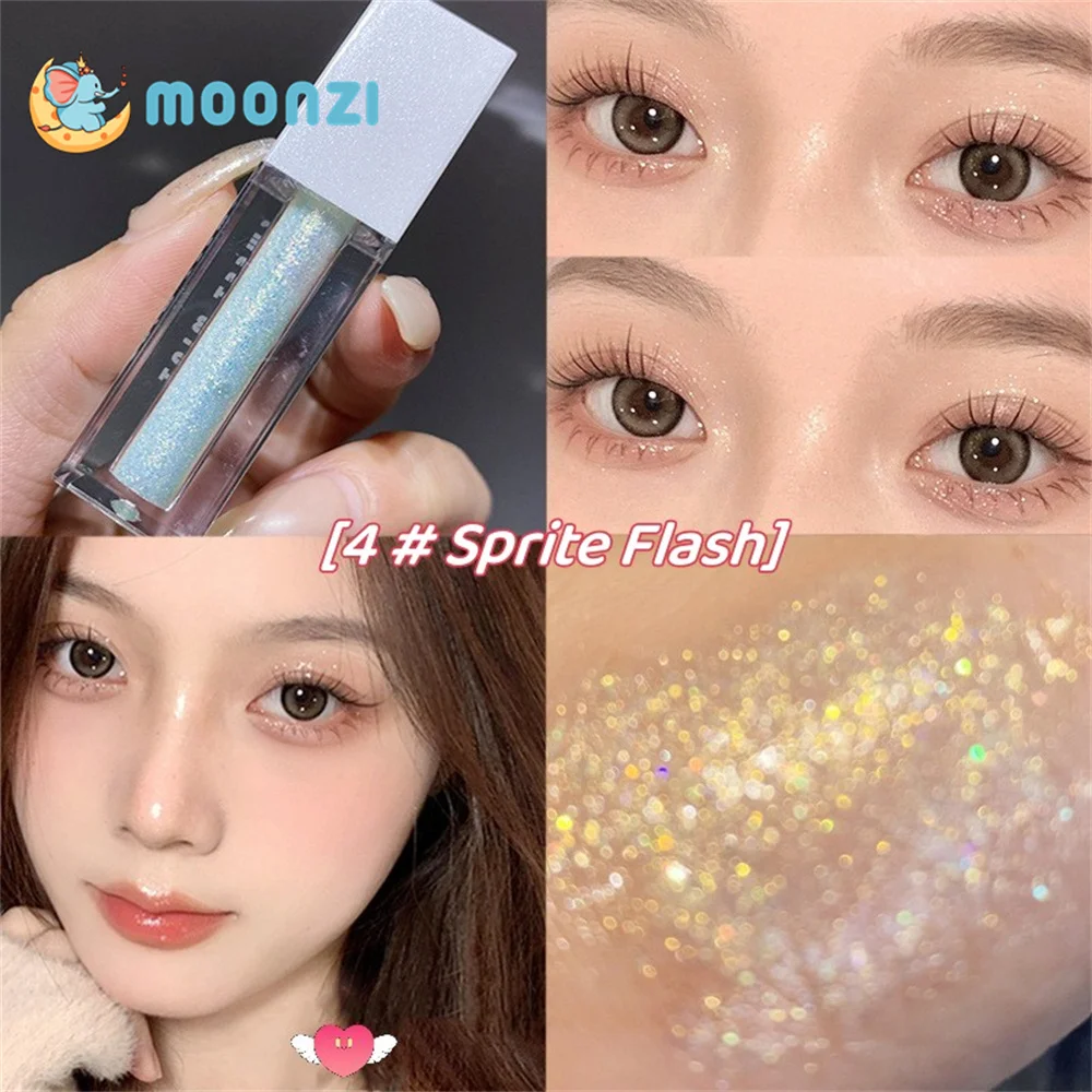 Glitter Highlighter Liquid Eye Shadow Eyeliner Durable Waterproof Gold Shimmer And Shine Eye Silkworm Pencil Makeup Beauty Tool