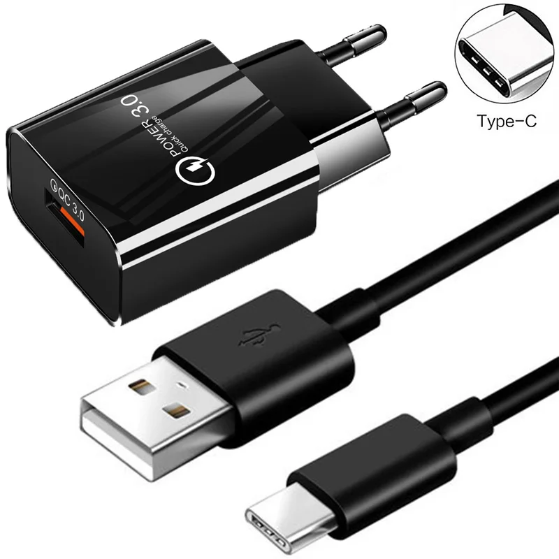 

Fast Charger USB Quick Adapter Type C Cable For Samsung S21 S20 S10 S9 S8 Plus Xiaomi 15 14 13 12 11 Pro POCO X7 X6 X5 X3 Cable