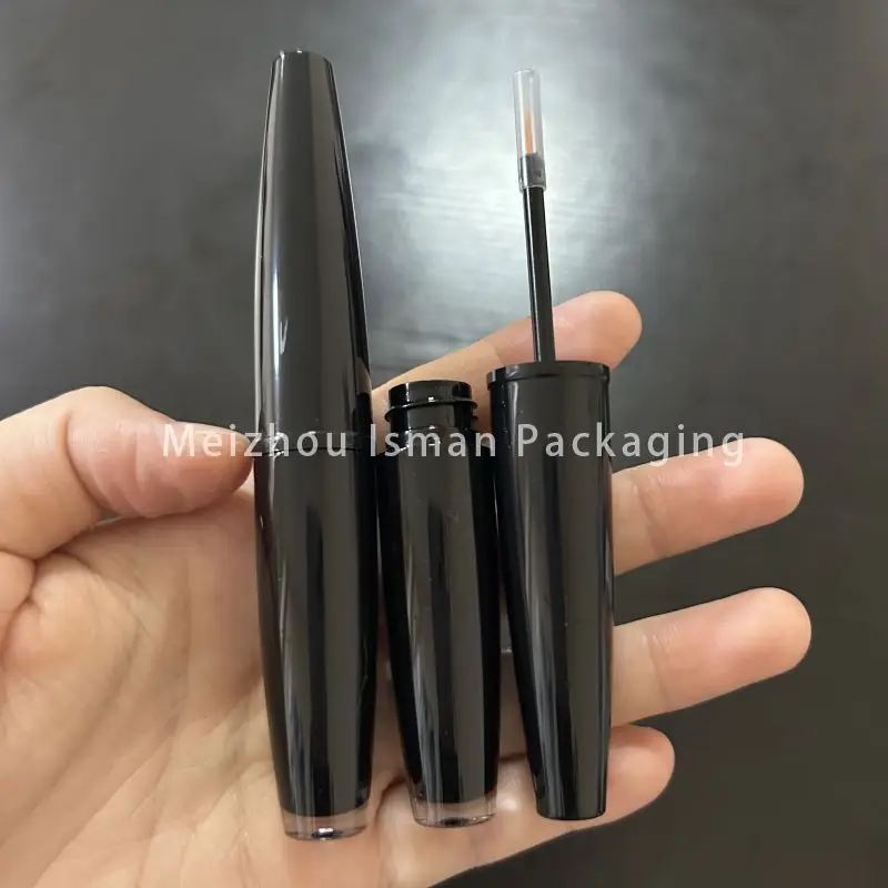 50Pcs 3ml black eyeliner container unique cosmetic makeup packaging eyelash bottle tube with wands brush