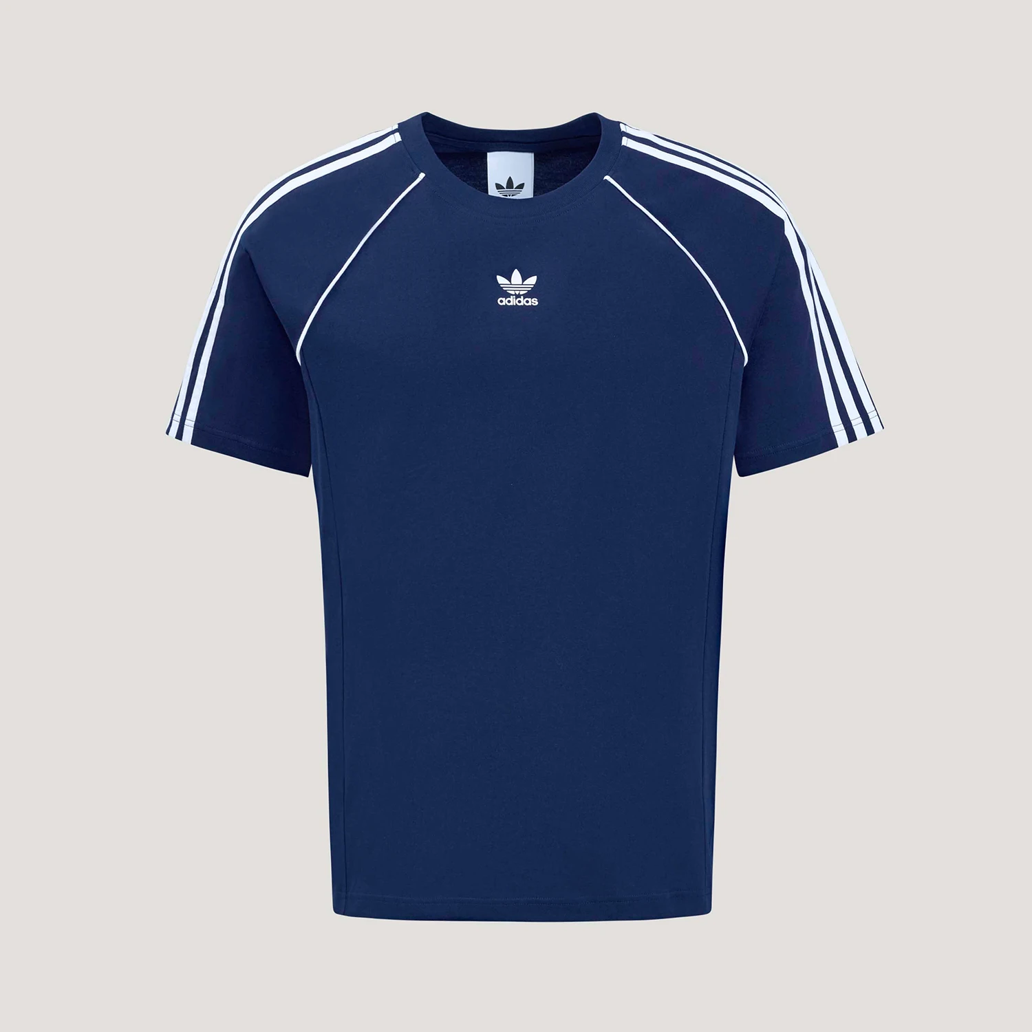 

Adidas Authentic Three Leaves Men's Loose Casual Retro Stripes T-Shirt KY2875