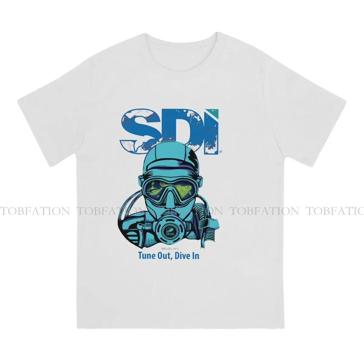 تي شيرت غير رسمي للرجال ، غطاس سكوبا ، نمط رياضة المغامرة ، تناغم