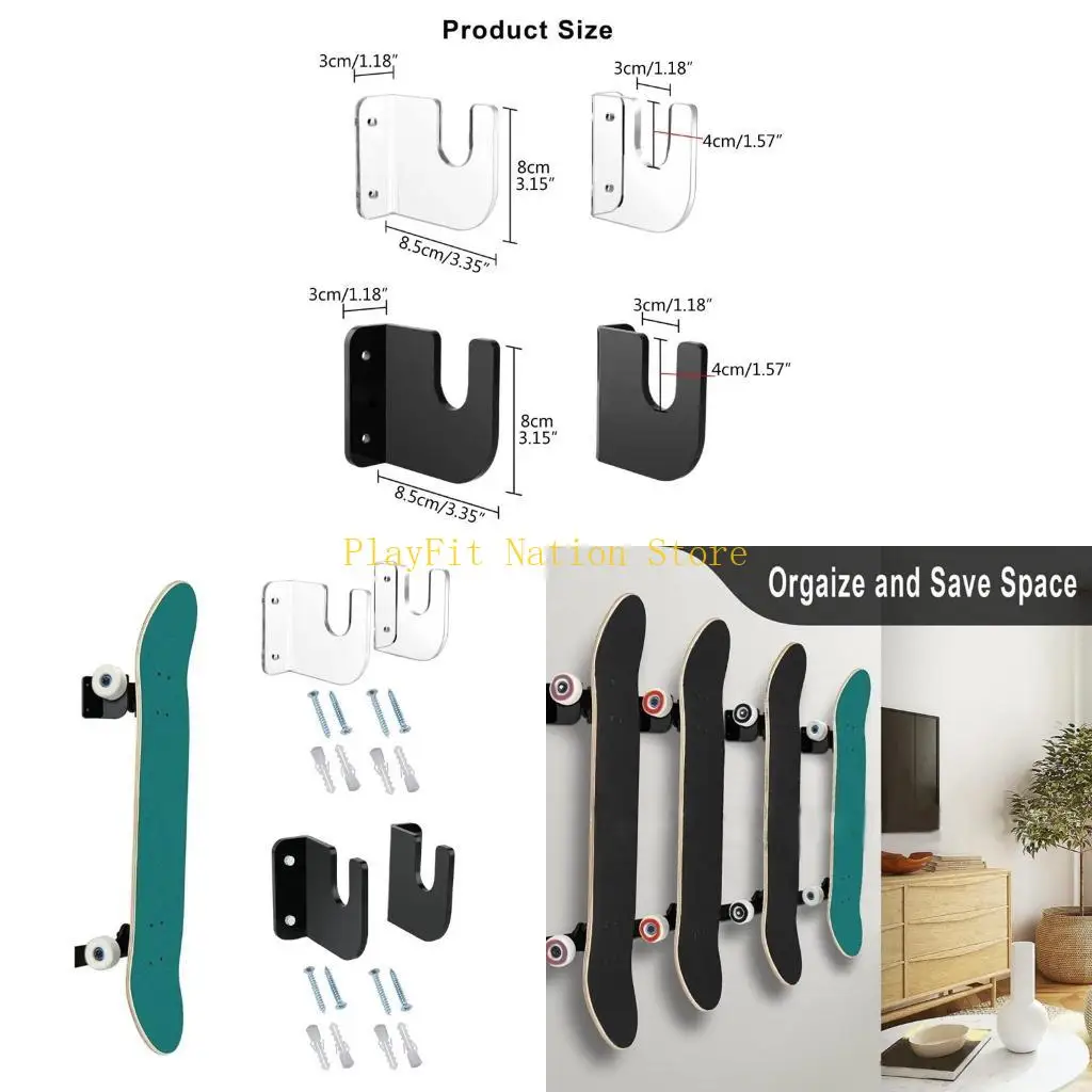 

242F Скейтборд настенный дисплей на стойку вешалки для скейтборда настенный крепление на крыло