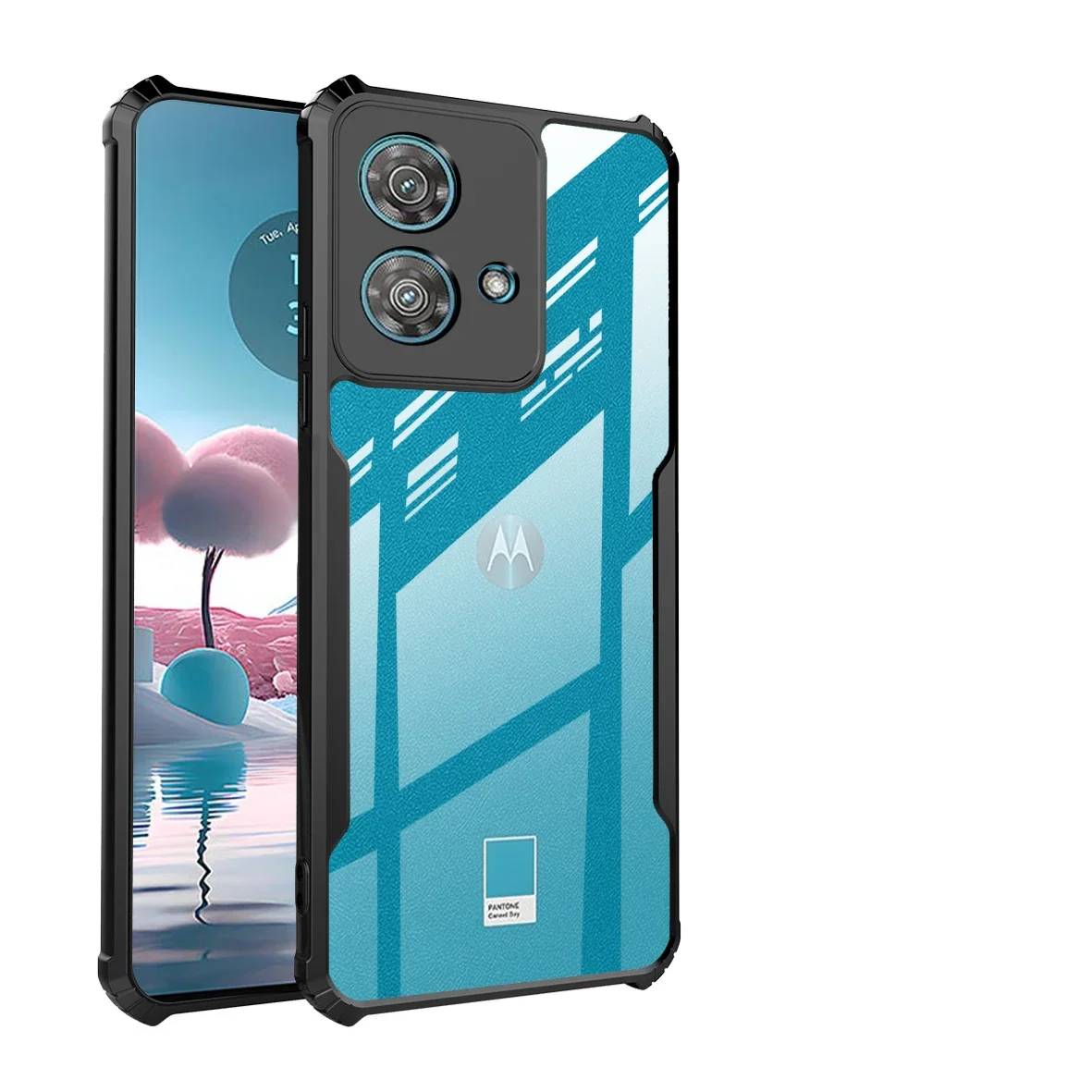 For Motorola Edge 70 60 30 20 50 Fusion Edge 30 40 50 Pro 30 Ultra 50 Neo Four Corner Collision Avoidance Transparent Case view 3