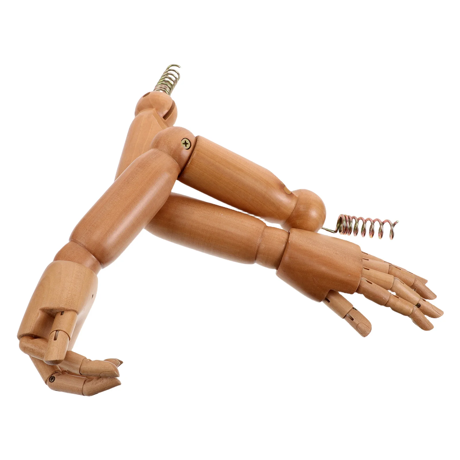 1Pair Bionic Wooden Mannequin Arm Replacement Flexible Joint Articulated Poseable Display Photography Clothing