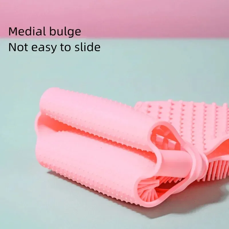 Silicone Massage Bath Towel Scrub Remover Body Exfoliating Brushes Shower Bath Children\'s Shampoo Skin Grinding Clean Gloves