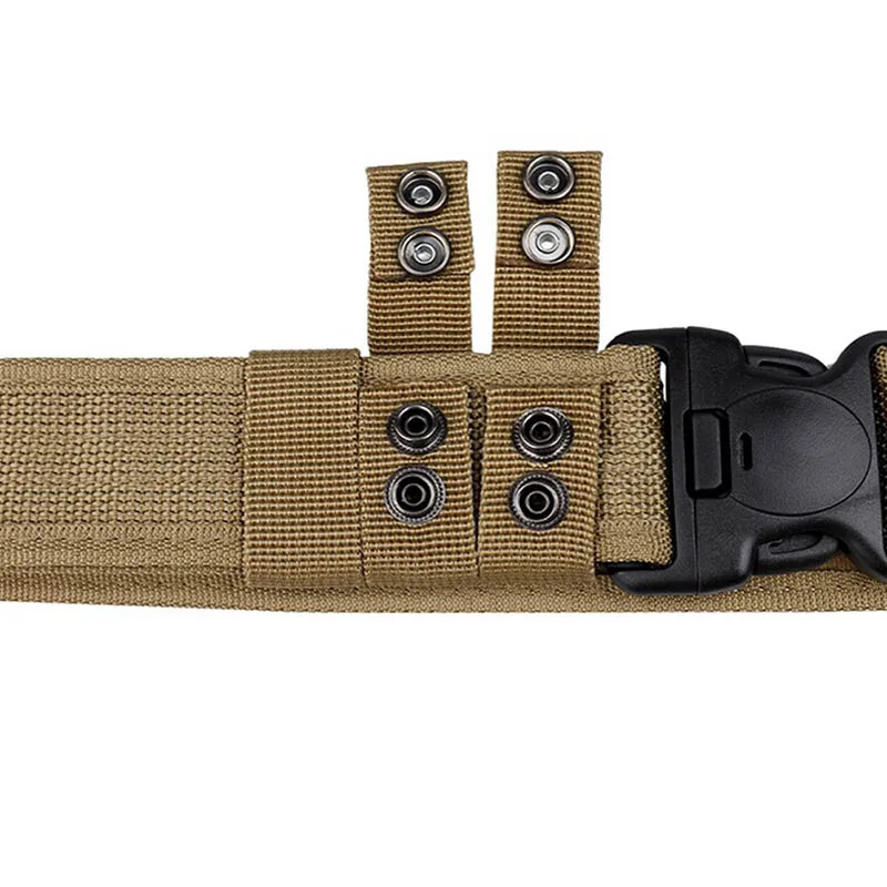 Military Tactical Belt for Men Compat Outdoor Hunting Hiking 5cm Wide Heavy Duty Quick Release Buckle Nylon Canvas Webbing Belts