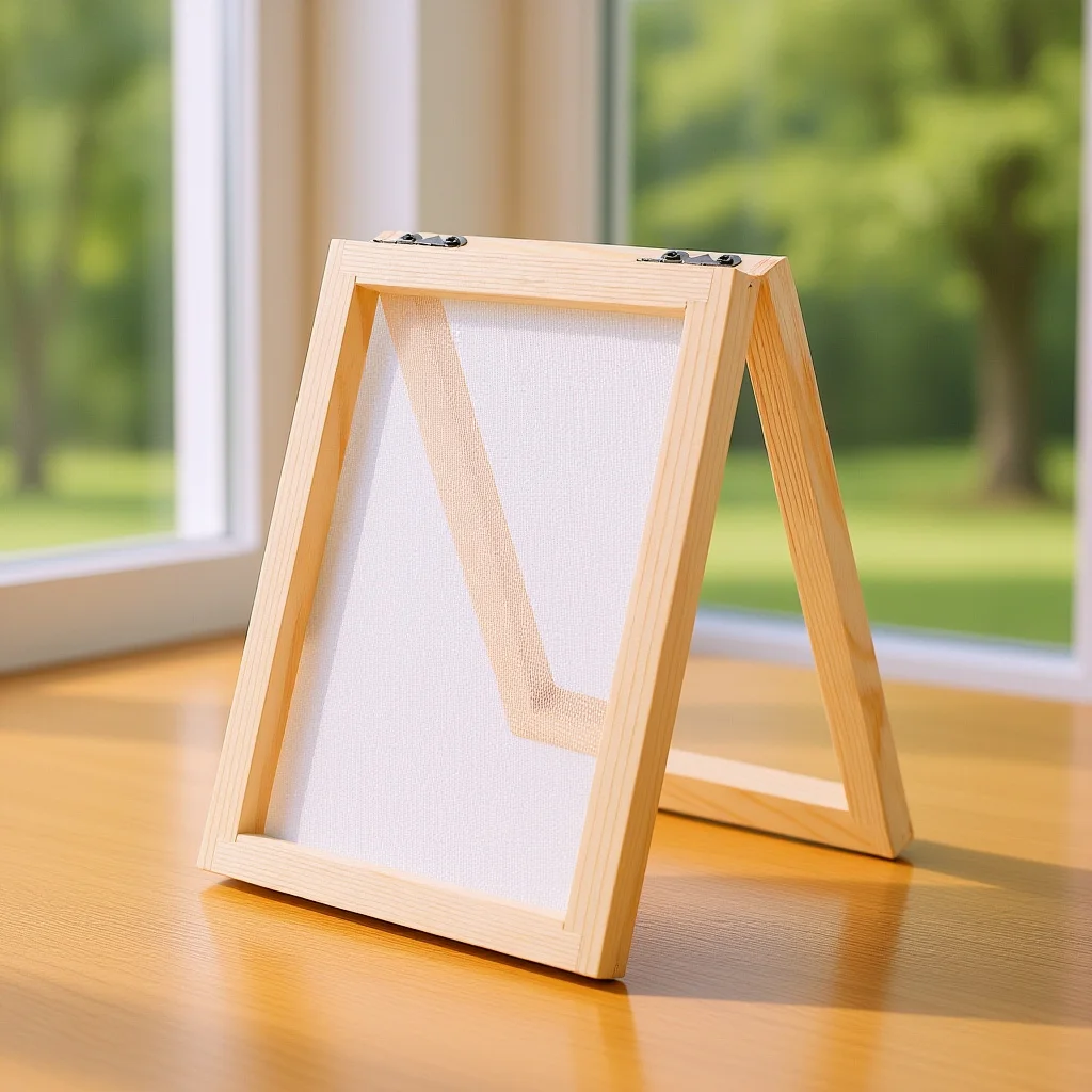 

Paper Making Screen DIY Handicraft Wooden Frame for Handmade Paper Craft Printing Mould Tool Kit