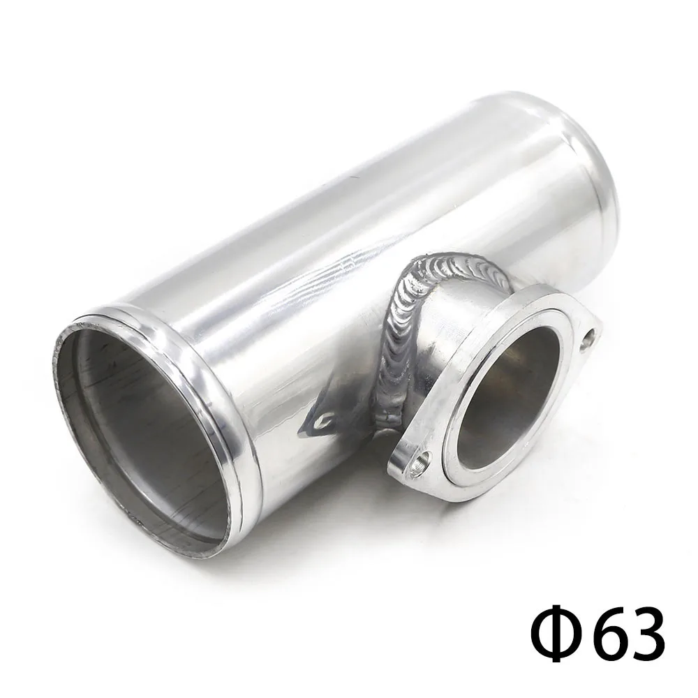 63mm 2,5-calowa aluminiowa rura kołnierzowa Turbo do GD-RS FV RZ BOV Adapter zaworu wydmuchowego L = 150mm srebrny czarny YC 100379