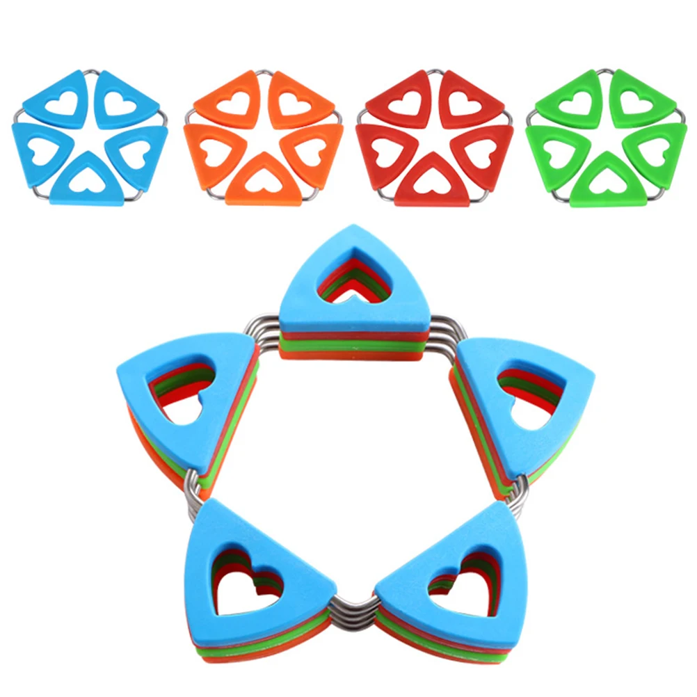 

2Pcs Heart Silicone Insulation Pads Flexible Heat Resistant Non-Slip Kitchen Pot Holders Coasters Orange Insulation Pads