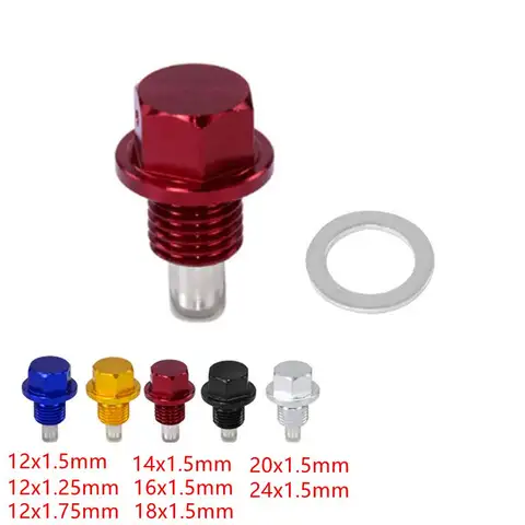 1x 엔진 마그네틱 오일 드레인 플러그 나사 너트 볼트 오일 드레인 섬프 너트 M14 M12 M16 M18 M20 M24 (8 가지 크기 사용 가능)