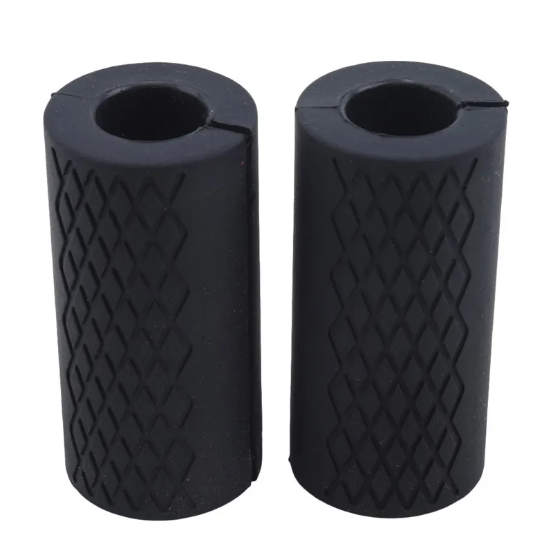 2 stücke Barbell Hantel Griffe Dicke Bar Griffe Silikon Anti-slip Pad Dicke Bar Griffe Pull Up Gewichtheben Fett grip – Detail 8