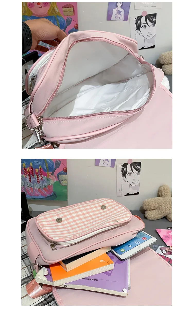 Cute Backpacks For Women Teenagers Girls Students Schoolbag Trendy Travel Bag Y2k Backpack Handheld Shoulder Crossbody Bags