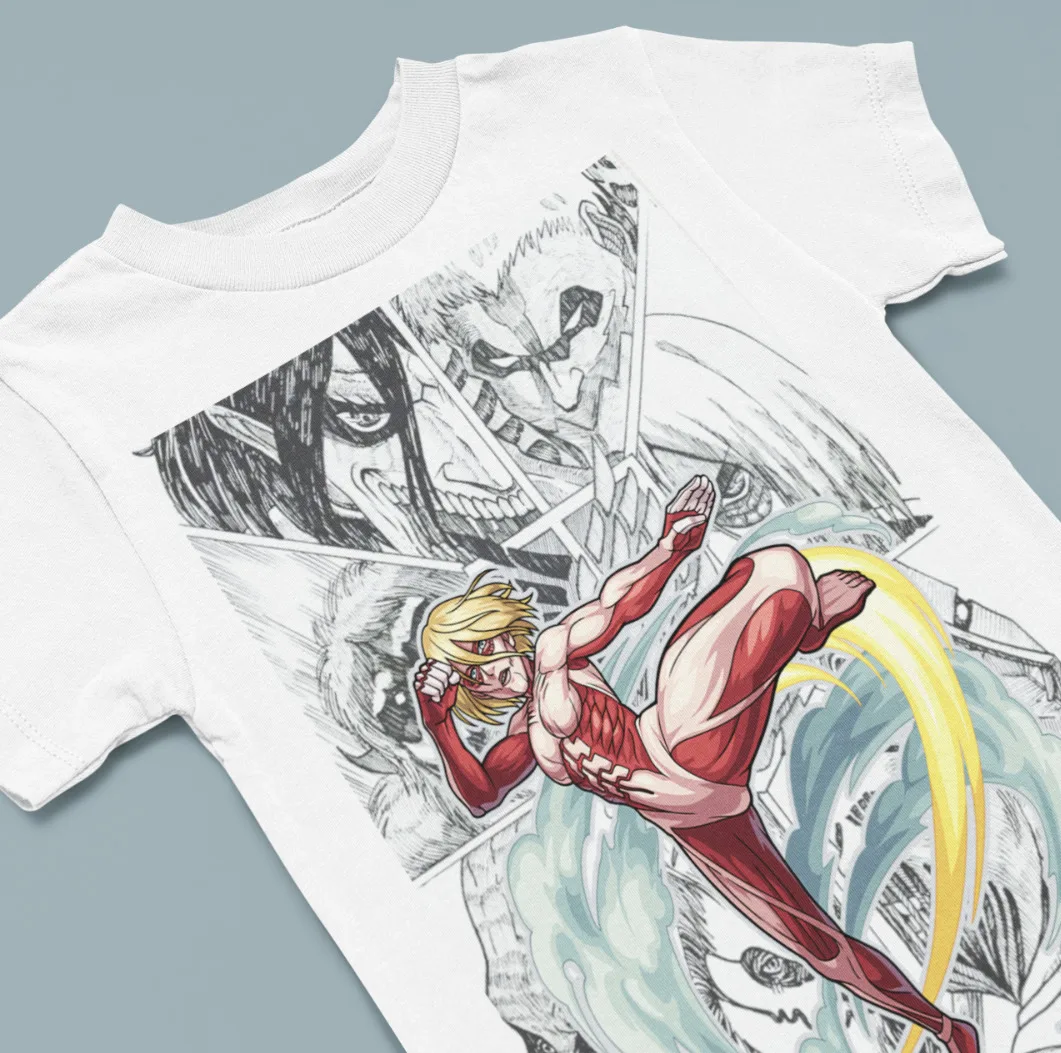 

Female Attack On Titan Shirt Shingeki No Kyojin Tshirt AOT Tee Anime T-Shirt SNK