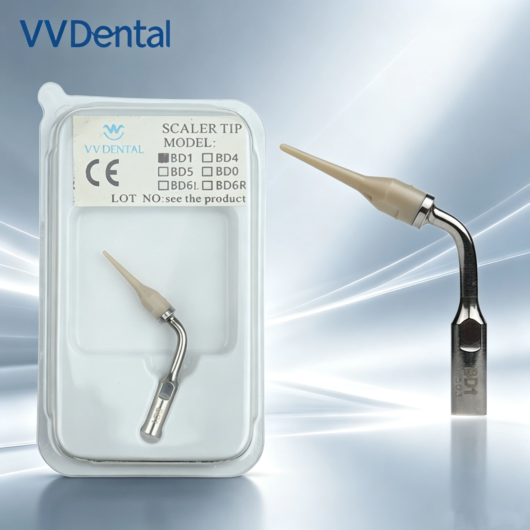 VVDental Stainless Steel For SATELEC Ultrasonic Scaler Dentistry Instrument Scaler Tips  For Implants Tartar Plaque Removal Fit