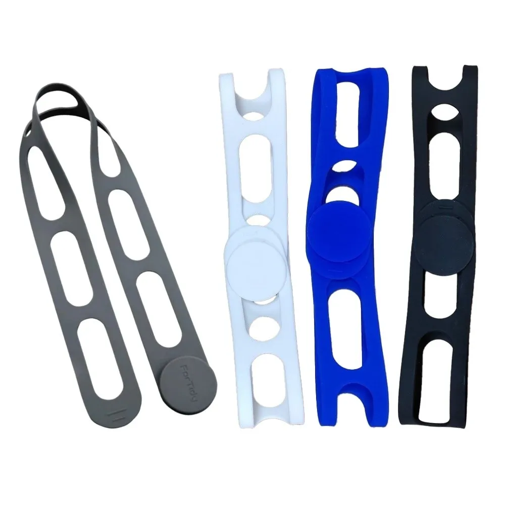 3/4pcs Silicone Slow Cooker Latch Strap Secure Hold Elastic Self-Lock Pot Lid Tie Adjustable Multi-Use Bundling Strap