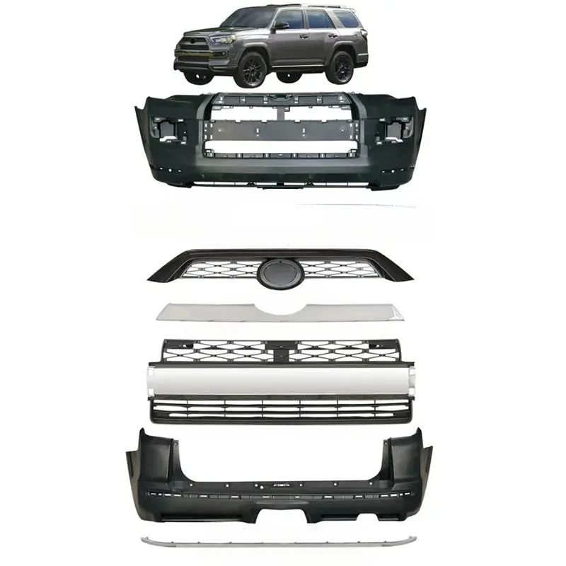 High Quality Upgrade Front Rear Bumper Hood  Grill Body Kit Bodykit for  4runner Sr5  Limited