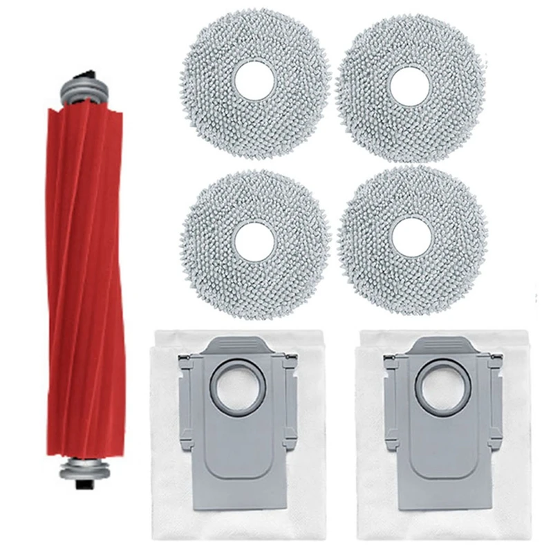 Promotion!Sweeping Machine Replacement Accessories For Roborock P10 Sweeping Robot Rubber Brush Mop Cloth Dust Bag Kit