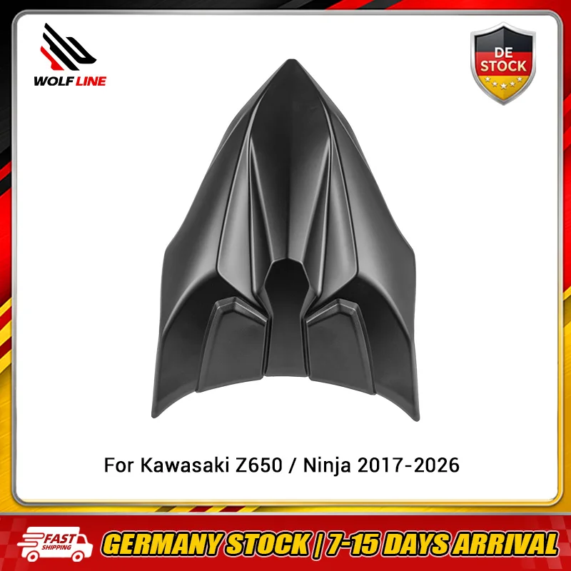 WOLFLINE Rücksitzverkleidung für Kawasaki Ninja650 Z650 2017-2026 Motorrad Rücksitz Ersatzteil Matt Schwarz
