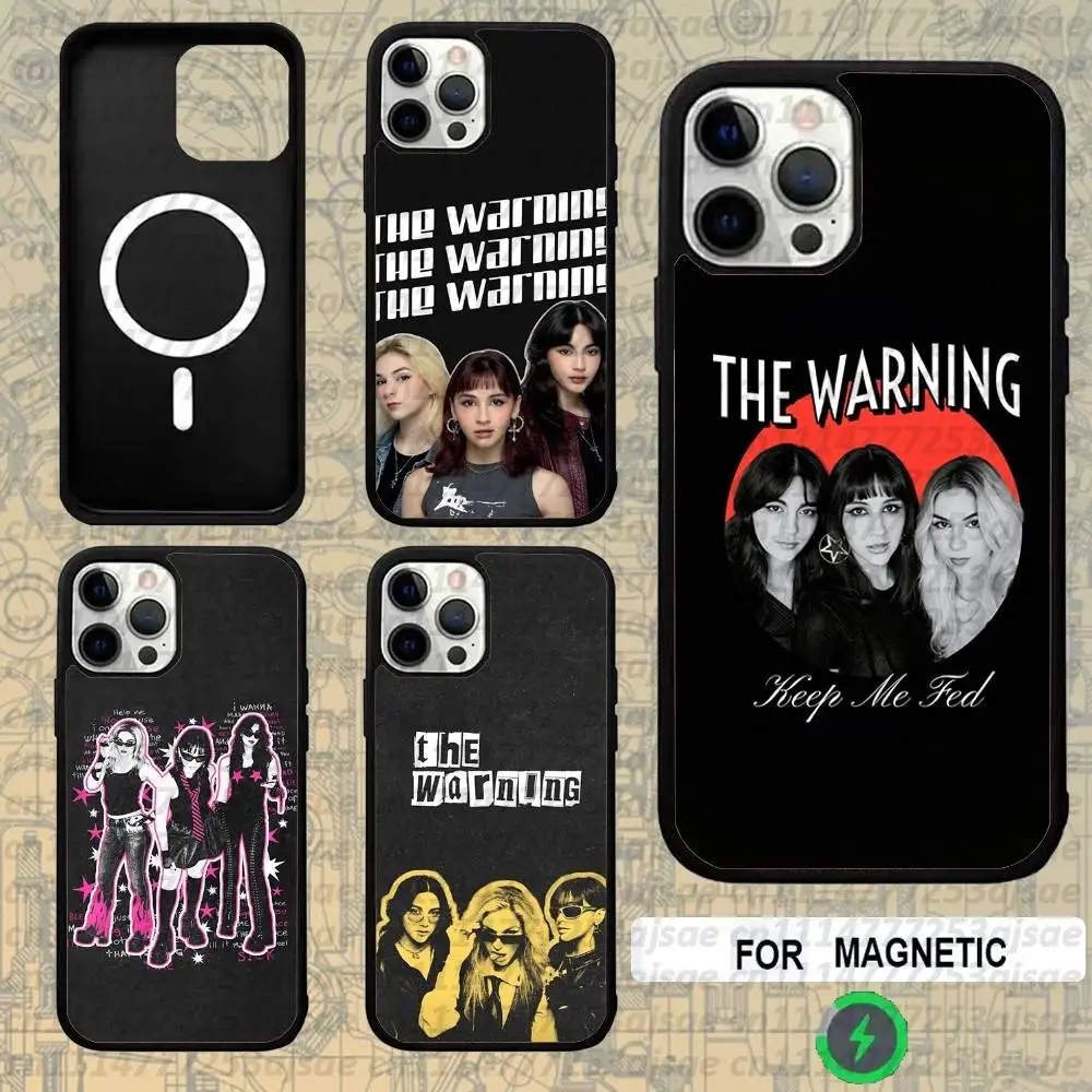 The W-Warning Band For Magsafe Wireless Charger Case For iPhone 18,15,16,17,13,14,11,12,Pro,Max,Plus,E,Air,Mini Cover