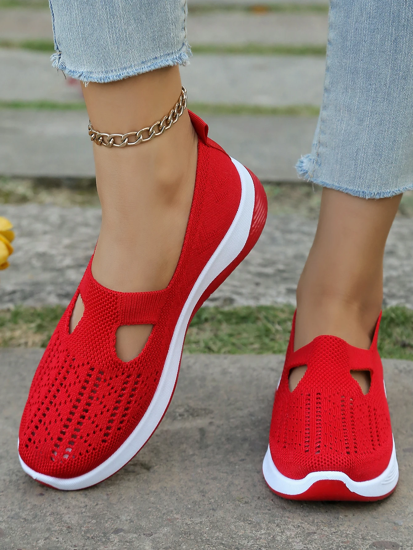Damen-Sneaker, atmungsaktive Schuhe, Mesh-Low-Top-Schuhe mit weicher Sohle, leichte Damenschuhe, Sommerschuhe für Damen, Schuhe mit kostenlosem Versand – Detail 7