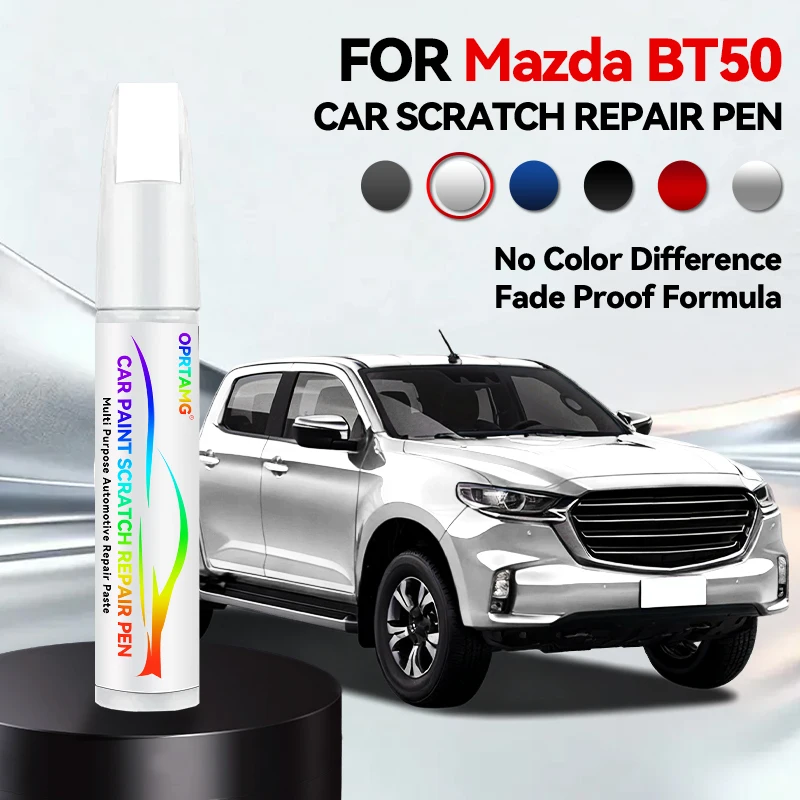 

Карандаш для ремонта автомобильной краски для MAZDA BT50 2006-2025: аксессуары для устранения царапин, синий 42M, серый, серебристый, черный, красный, белый A4A, Purpose V