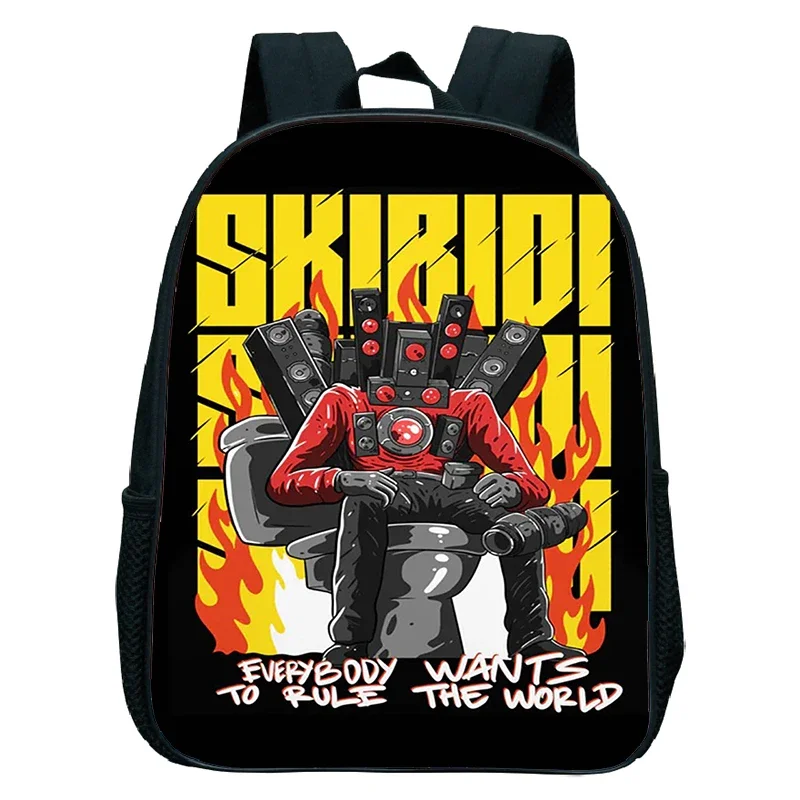 Children's Skibidi Toilet Backpack Cartoon Speakerman Kindergarten Bag Boy Girl School Bags Waterproof Kids Bookbag Gift Mochila