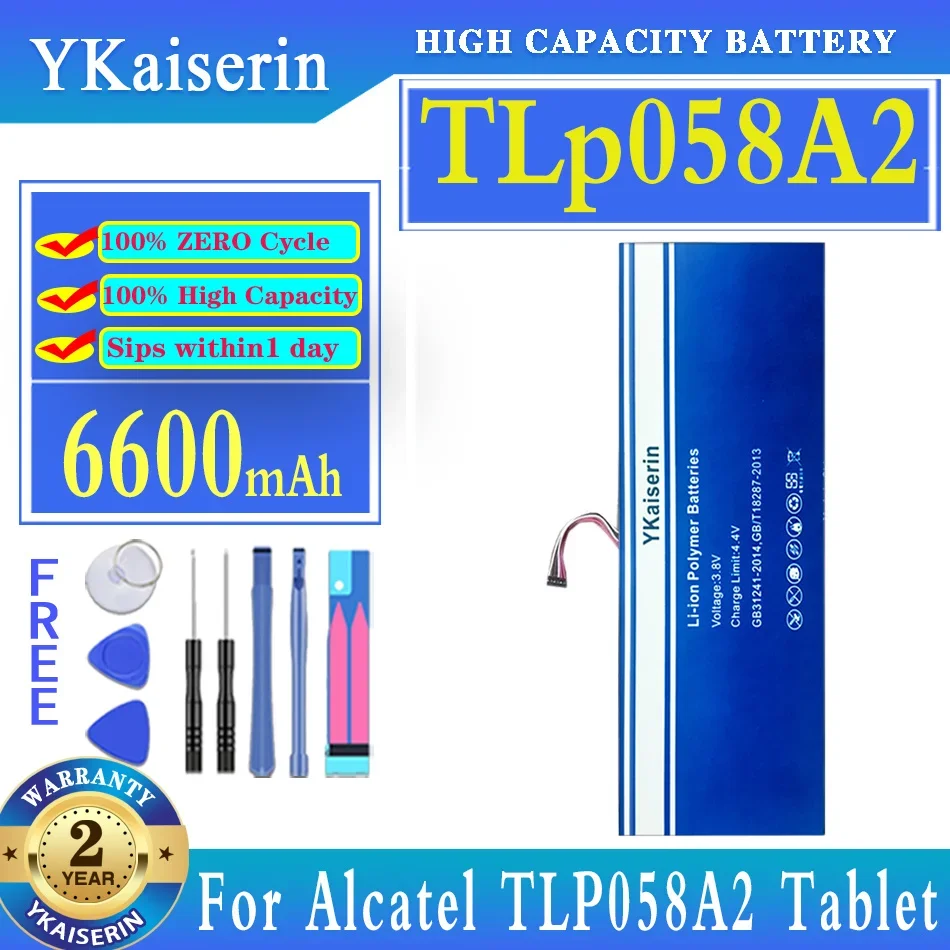 

Аккумулятор ykaisin 6600 мАч для планшета Alcatel TLP058A2