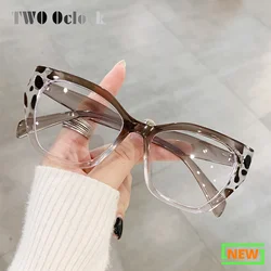 Vintage Eyeglass Frames for Women Fashion Ladies Glasses Frame Luxury Brand Designer Cat Eye Glasses Optic Frame Anti Blue Light