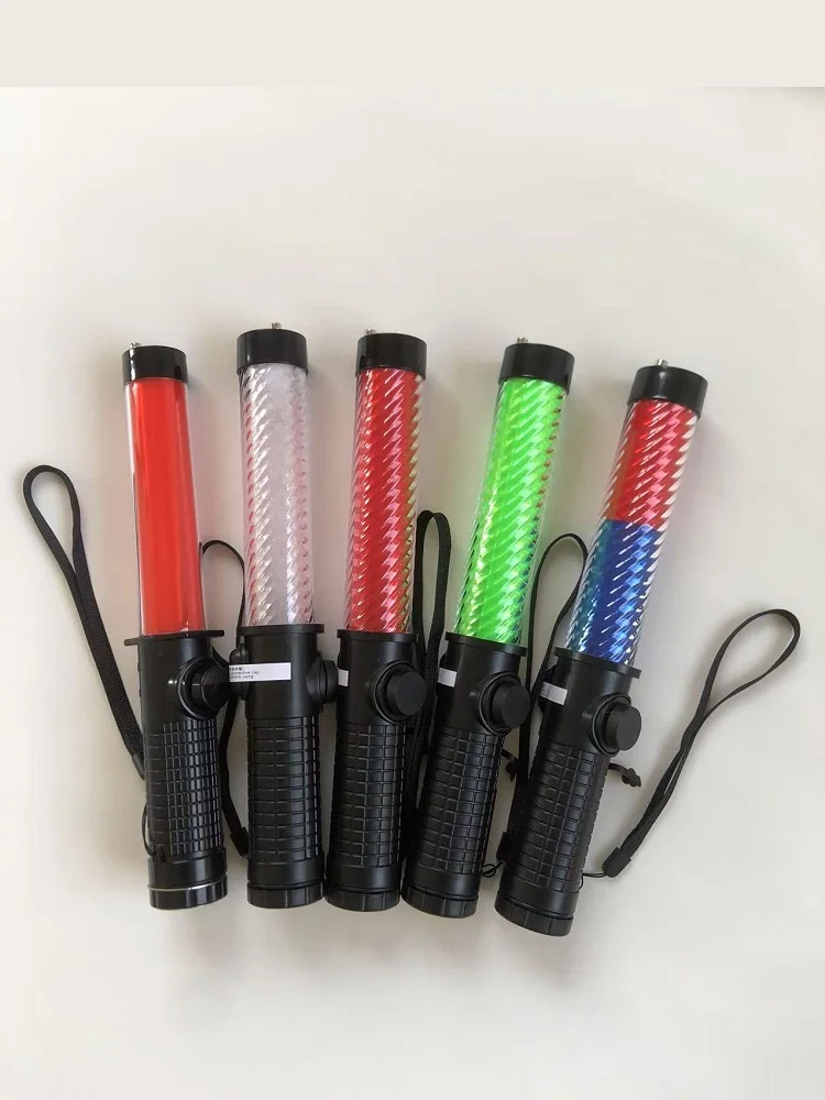 30cm Emergency Rescue Multi-function LED Traffic Rod Flashing Warning Safety Light Crowd Evacuation Wand