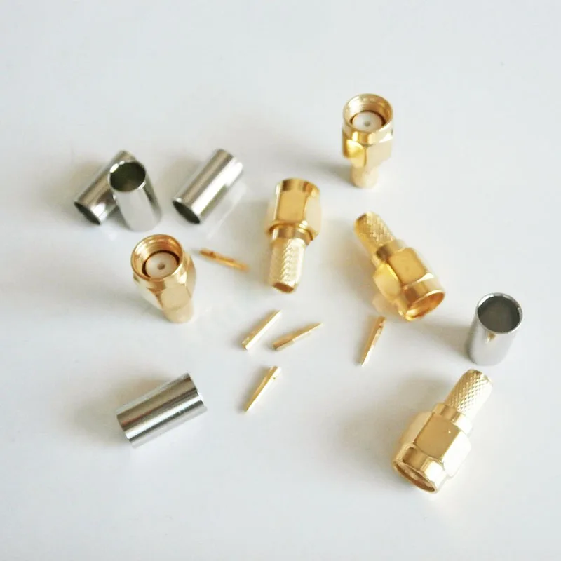 For SMA Connector Collection Ten Pieces Designed to Enhance Connectivity in Your Projects Involving Coaxial Cables