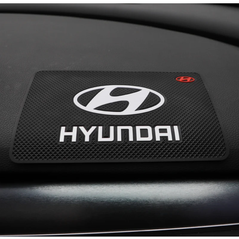 Car Dashboard Non-slip Mat Phone Key Storage Pad Car Accessories For Hyundai Genesis N-LINE I10 I20 I30 I40 IX20 IX35 Kona Getz