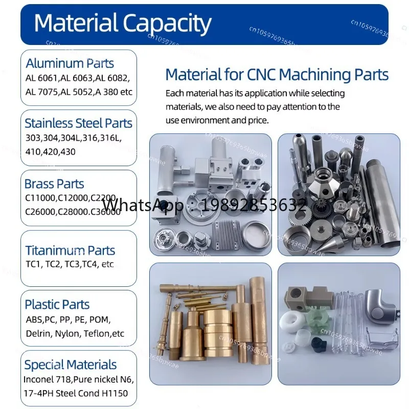 Custom Industrial Numerical Control Machining Standard Metal Parts Numerical Control  Suitable for A Variety of Materials