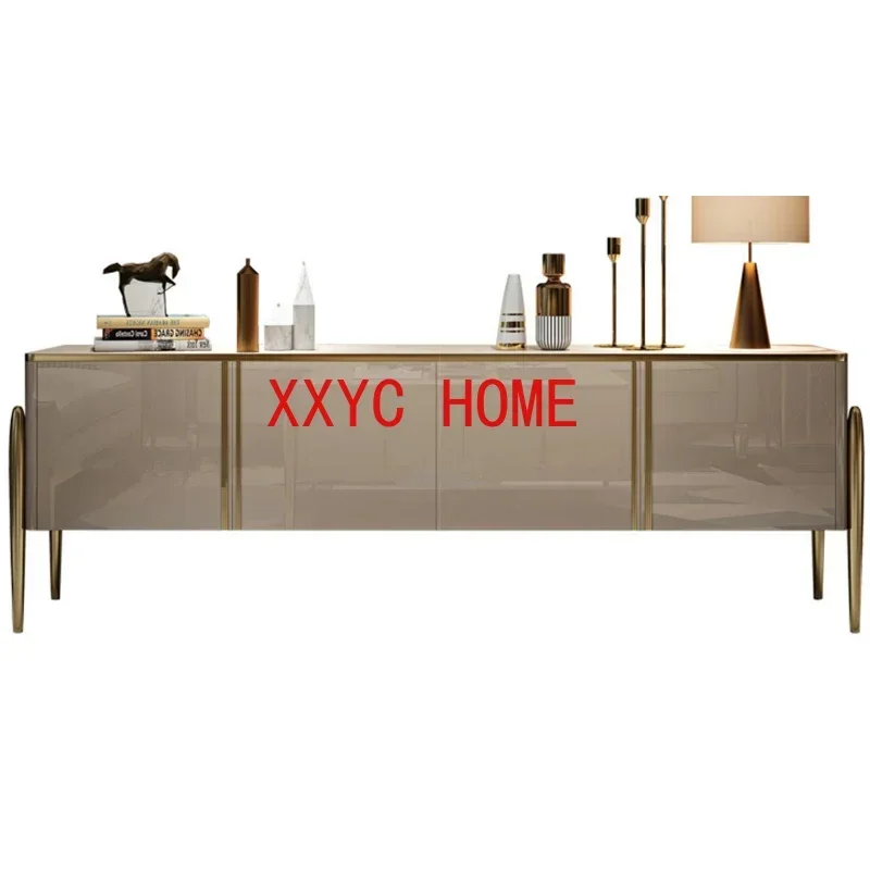 

Affordable Luxury Style Modern Minimalist Solid Wood Living Room Coffee Table Combination Bedroom High Curio Cabinet Paint