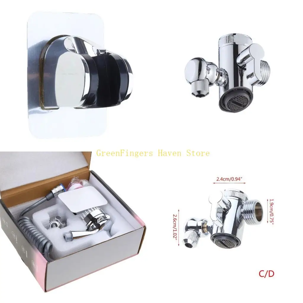 

F68D Multi-functional Swivels Faucet Extender for Bathroom Basin Extendable & Pressure Boostings Shower Head Included Durable