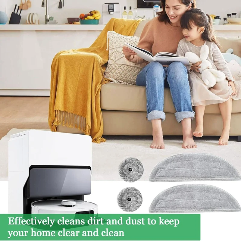 12 Stück Ersatz reinigungs tuch für Roborock S8 MaxV Ultra,S8 Max Ultra Roboter Staubsauger, Reinigungs tuch Zubehör