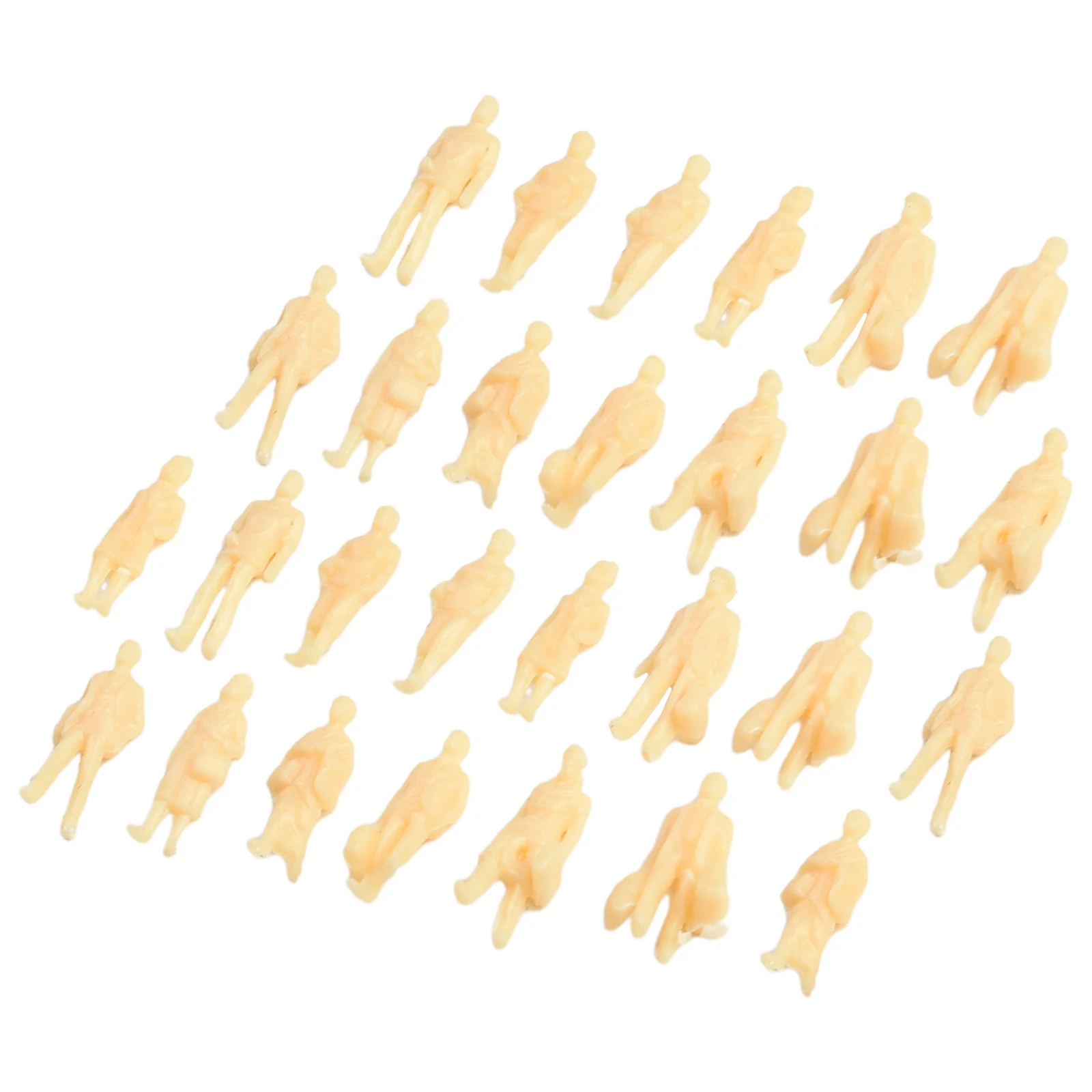 60pcs Sand Table Model Character for mini Landscape Resin Decoration Character Standing Posture Skin Color Train Model Scene