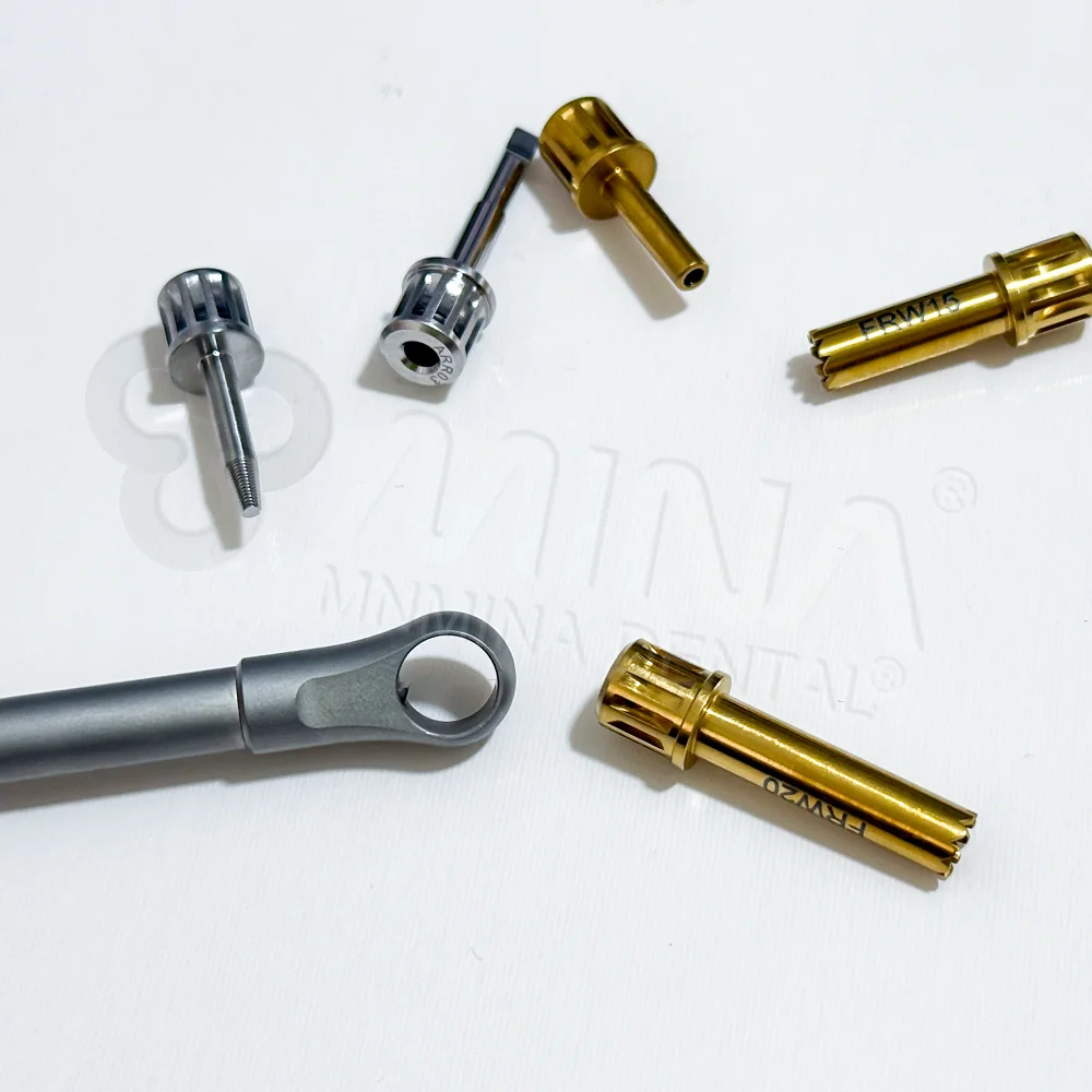 MINA Manual Dental Ratchet Wrench with Round Hole for Manual Power Source