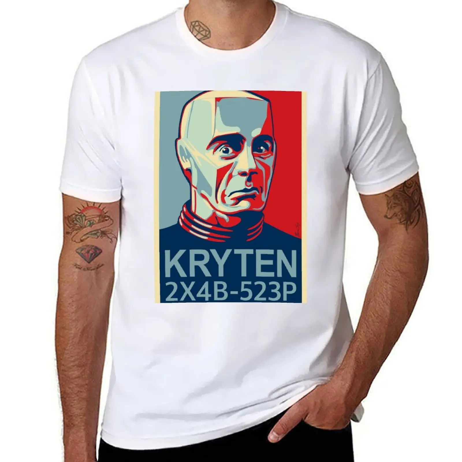

Red Dwarf KRYTEN 2X4B-523P T-Shirt All Match Print Short Sleeve Top