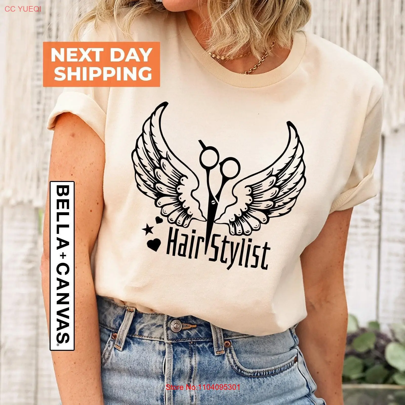 Hair StylisT T Shirt Hairdresser Trendy Hairapist Boho Beautician Womens long or short sleeves